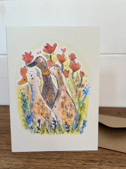 Runner Ducks Blank Greetings Card - Image 5