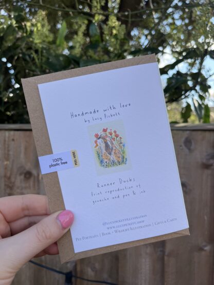 Runner Ducks Blank Greetings Card - Image 4