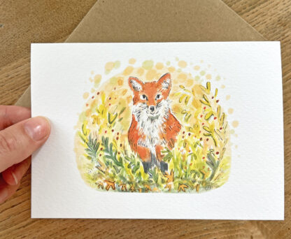 Felicity Fox Wildlife Illustration Greetings Card - Image 3