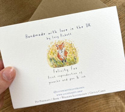 Felicity Fox Wildlife Illustration Greetings Card - Image 4