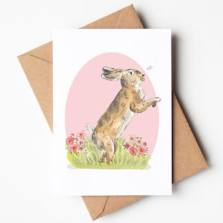 Hare Greetings Card